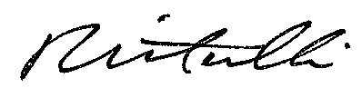 Ray Vitulli Signature