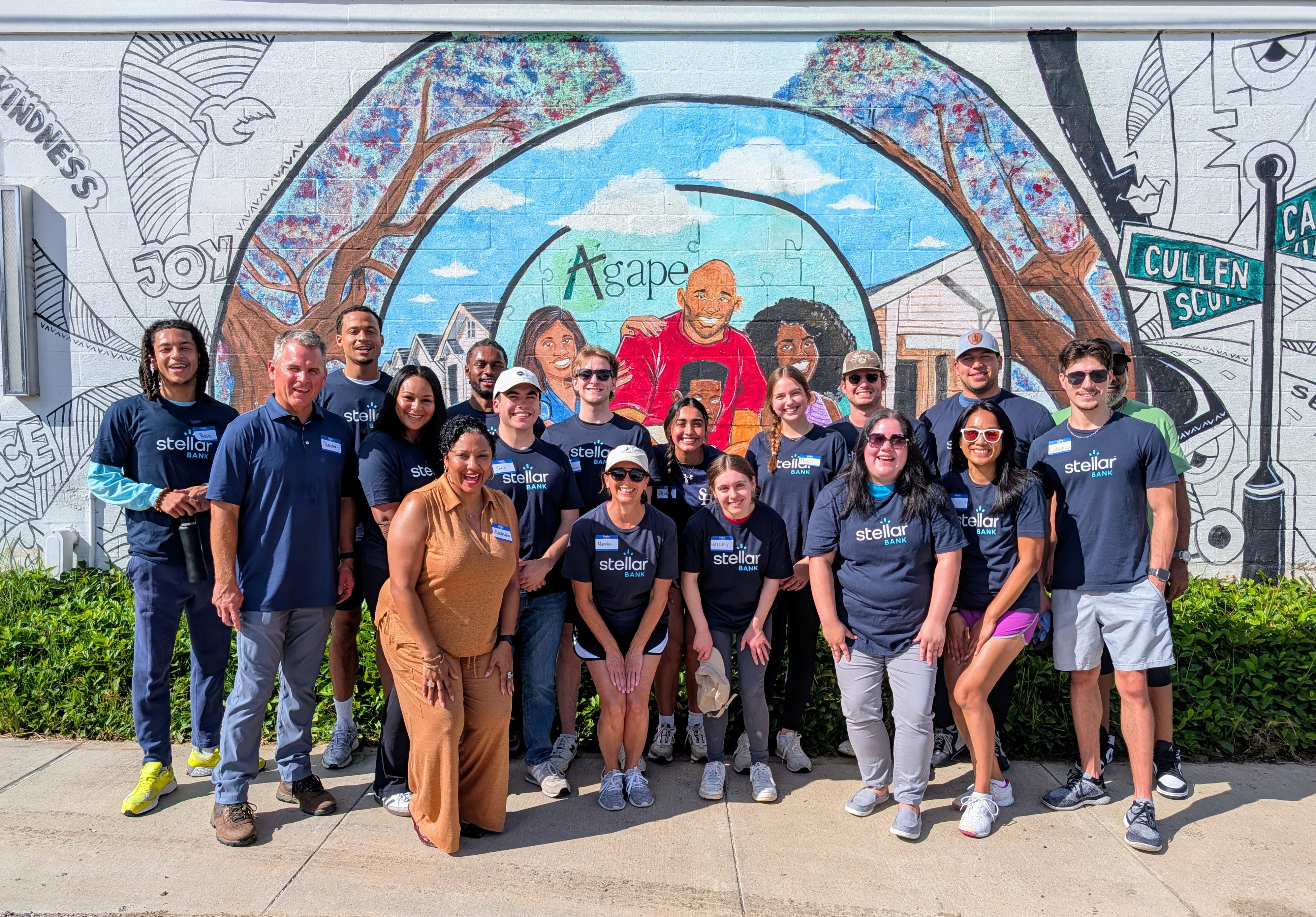 Office Development Program team 2025 volunteering at Agape